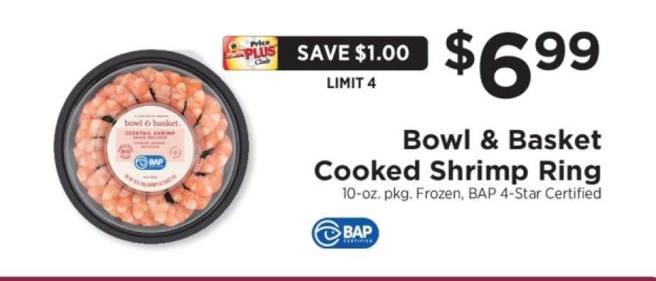 Bowl & Basket Cooked Shrimp Ring