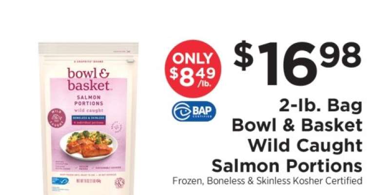 Bowl & Basket Wild Caught Salmon Portions