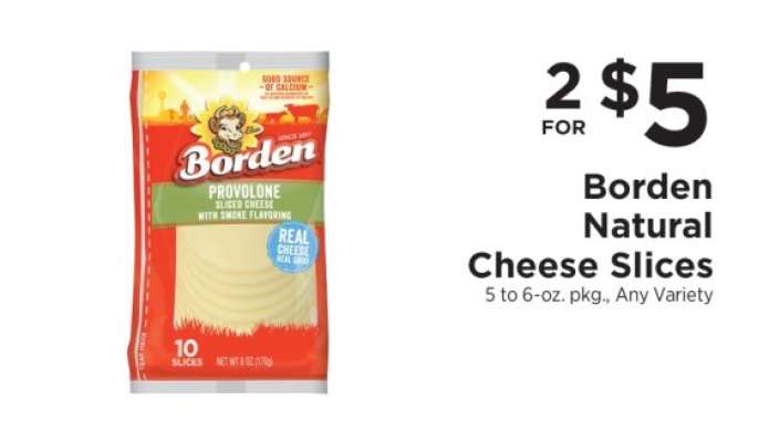 Borden Natural Cheese Slices