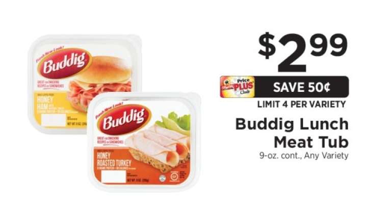 Buddig Lunch Meat Tub