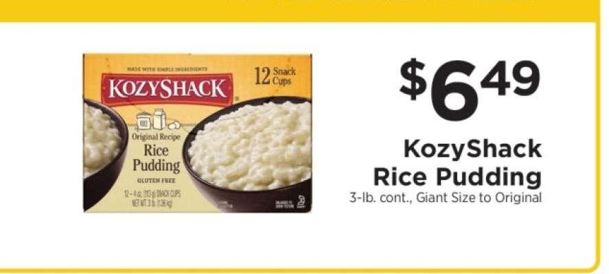 KozyShack Rice Pudding