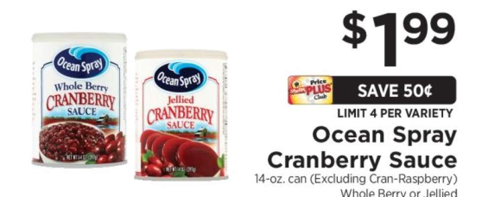 Ocean Spray Cranberry Sauce