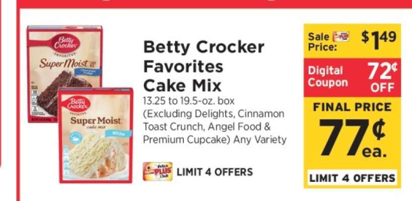 Betty Crocker Favorites Cake Mix
