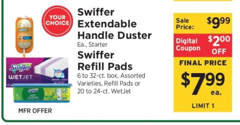 Swiffer Extendable Handle Duster / Swiffer Refill Pads