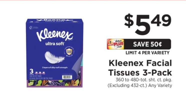 Kleenex Facial Tissues 3-Pack