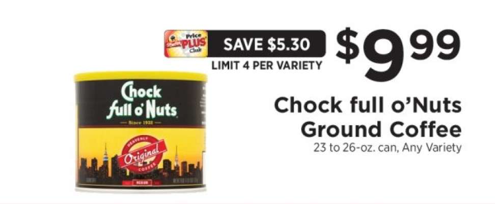 Chock full O'Nuts Ground Coffee