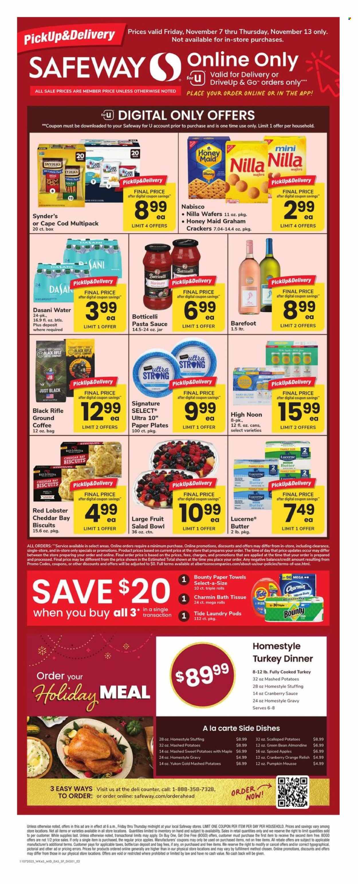 Safeway ad - 11/07/2025 - 11/13/2025. Page 1