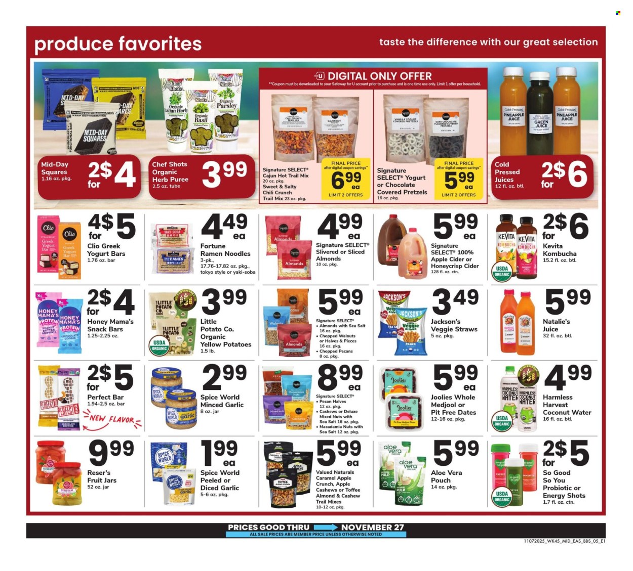 Safeway ad - 11/07/2025 - 11/27/2025. Page 5