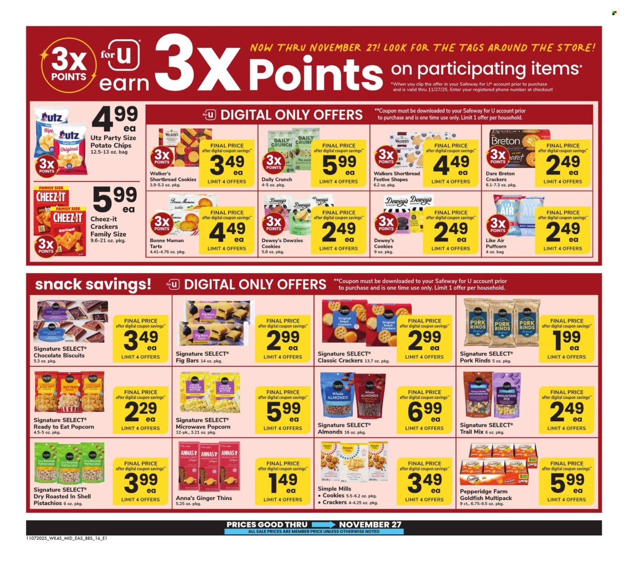 Safeway ad - 11/07/2025 - 11/27/2025. Page 16