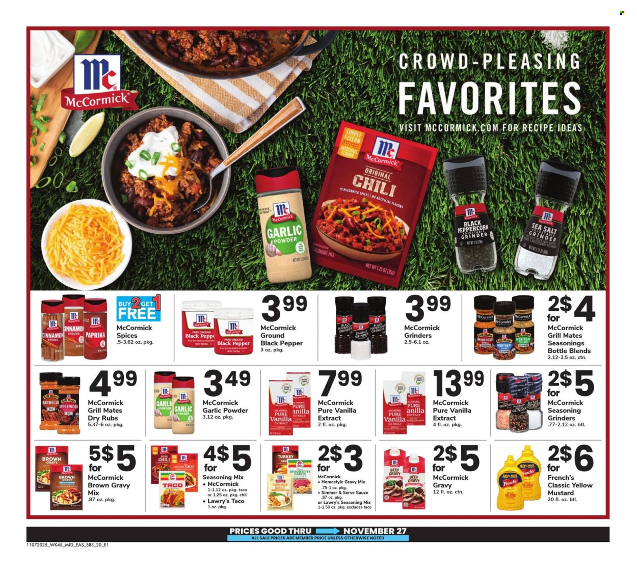 Safeway ad - 11/07/2025 - 11/27/2025. Page 20