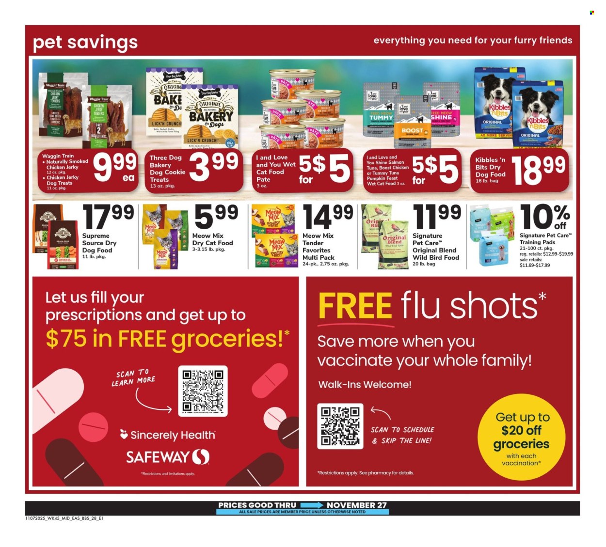 Safeway ad - 11/07/2025 - 11/27/2025. Page 28