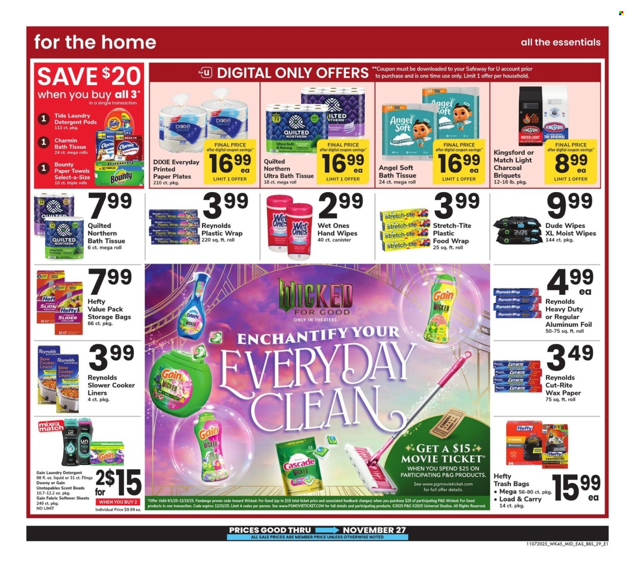 Safeway ad - 11/07/2025 - 11/27/2025. Page 29
