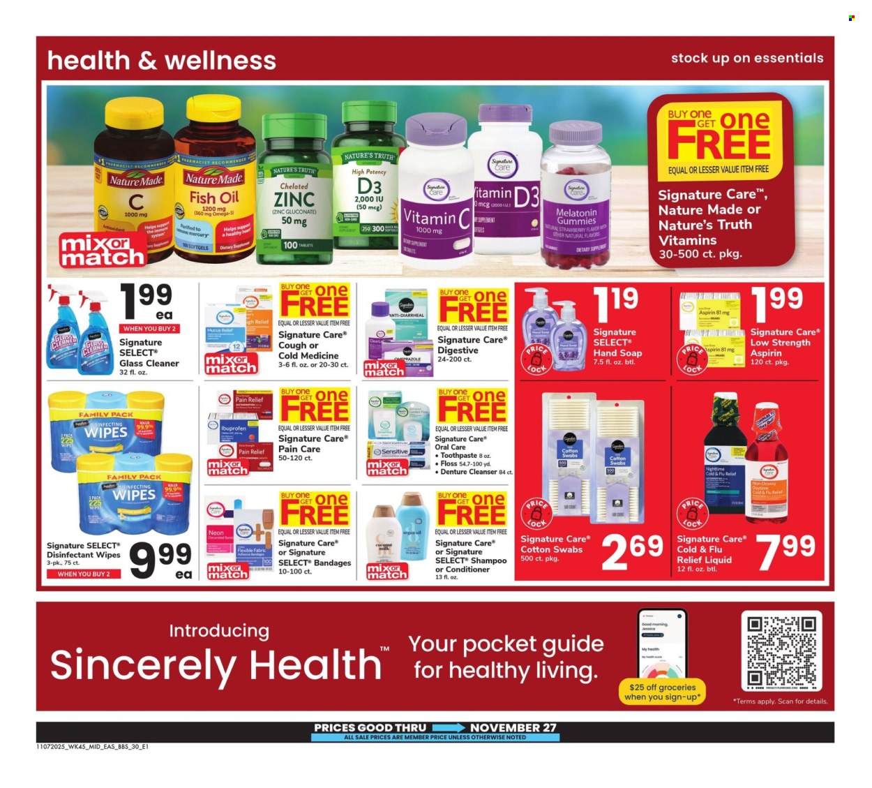 Safeway ad - 11/07/2025 - 11/27/2025. Page 30