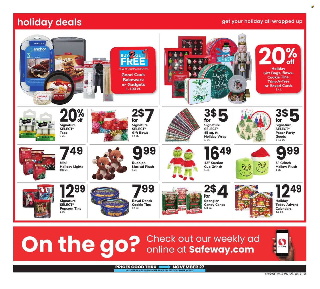 Safeway ad - 11/07/2025 - 11/27/2025. Page 31