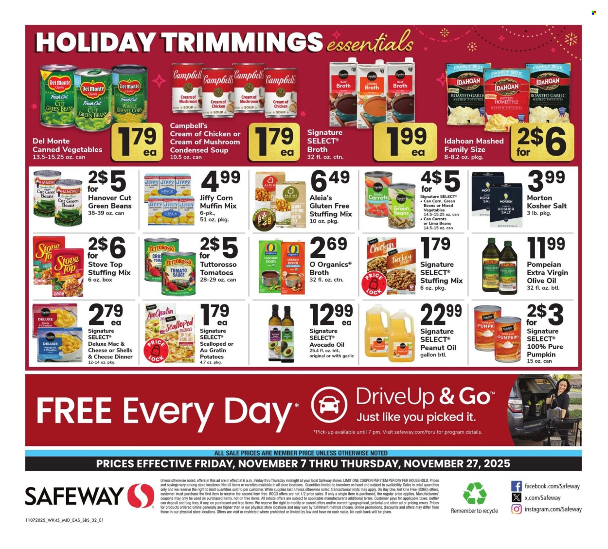 Safeway ad - 11/07/2025 - 11/27/2025. Page 32