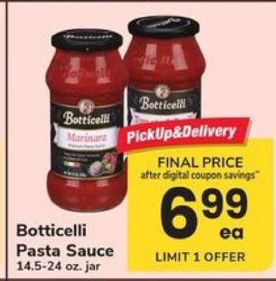 Botticelli Pasta Sauce