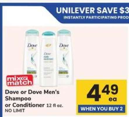 Dove or Dove Men's Shampoo or Conditioner