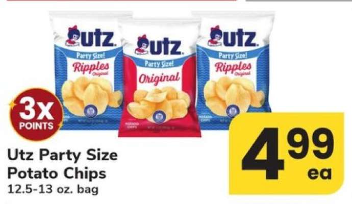 Utz Party Size Potato Chips