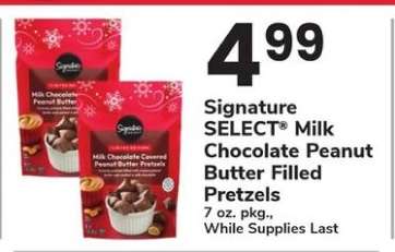 Signature SELECT Milk Chocolate Peanut Butter Filled Pretzels
