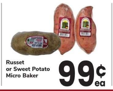 Russet or Sweet Potato Micro Baker