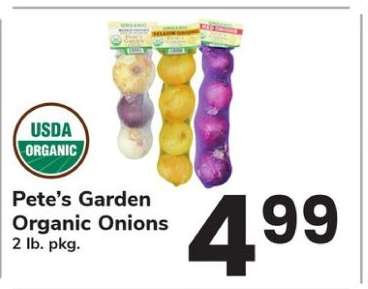 Pete's Garden Organic Onions