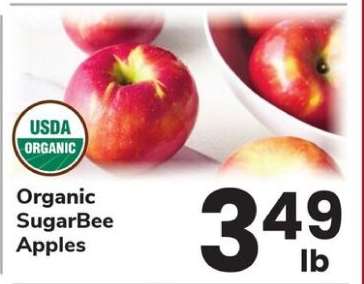 Organic SugarBee Apples