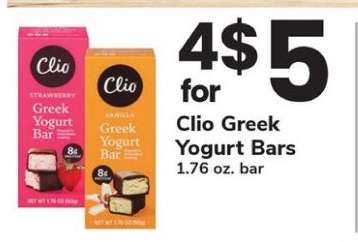 Clio Greek Yogurt Bars