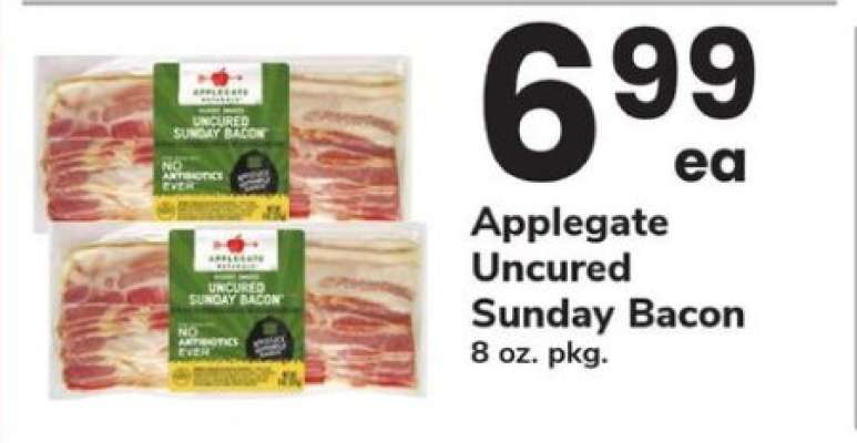 Applegate Uncured Sunday Bacon
