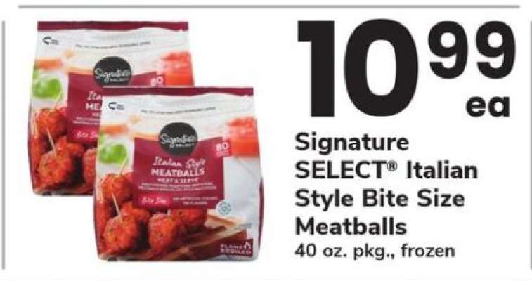 Signature SELECT Italian Style Bite Size Meatballs