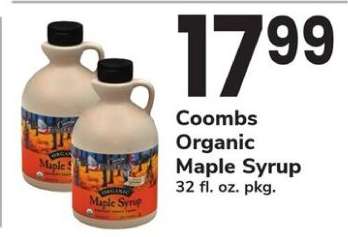 Coombs Organic Maple Syrup
