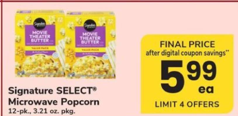 Signature Select Microwave Popcorn
