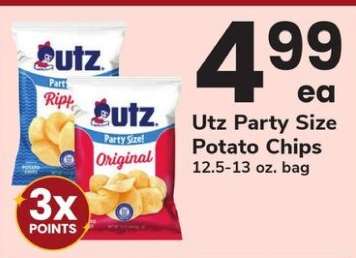 Utz Party Size Potato Chips