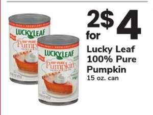 Lucky Leaf 100% Pure Pumpkin