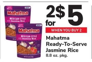 Mahatma Ready-To-Serve Jasmine Rice
