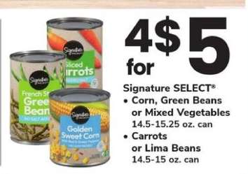 Signature SELECT Canned Vegetables