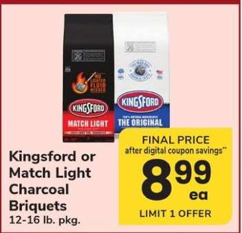 Kingsford or Match Light Charcoal Briquets