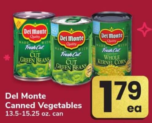 Del Monte Canned Vegetables