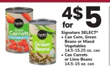 Signature SELECT Canned Vegetables