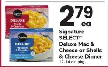 Signature SELECT Deluxe Mac & Cheese or Shells & Cheese Dinner