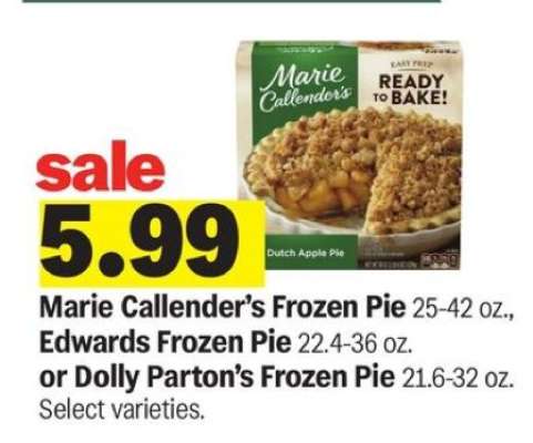 Marie Callender's Frozen Pie