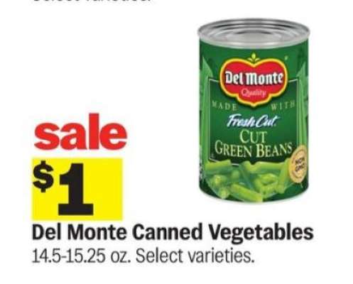 Del Monte Canned Vegetables