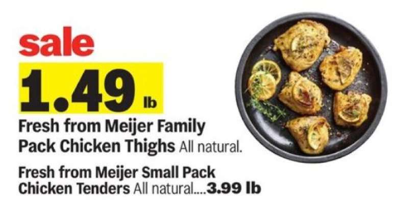 Fresh from Meijer Family Pack Chicken Thighs