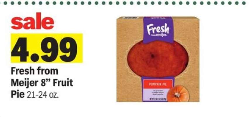 Fresh from Meijer 8" Fruit Pie
