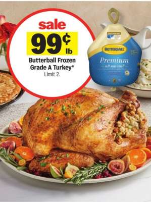 Butterball Frozen Grade A Turkey*