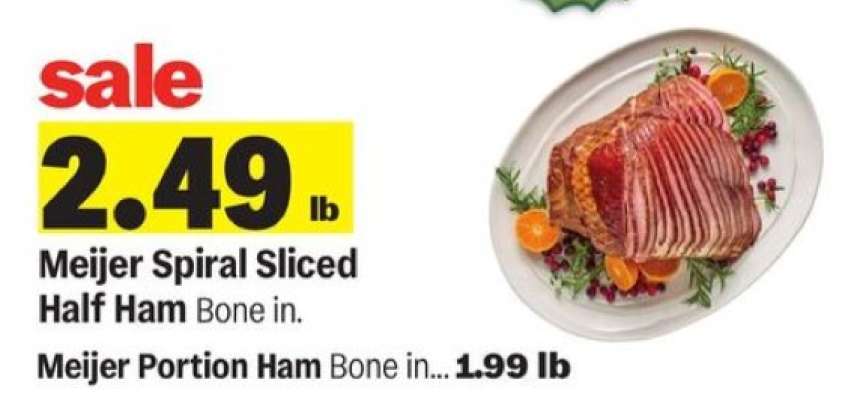 Meijer Spiral Sliced Half Ham