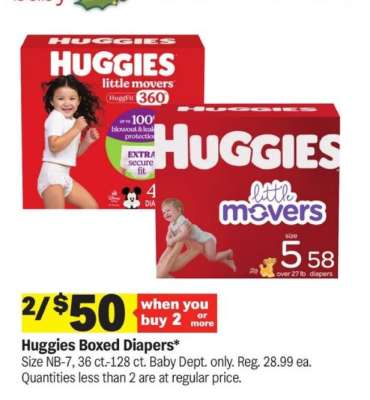 Huggies Boxed Diapers