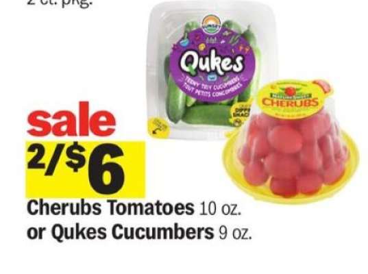 Cherubs Tomatoes or Qukes Cucumbers