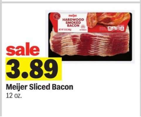 Meijer Sliced Bacon