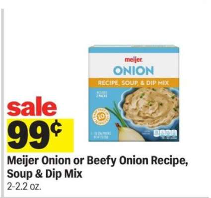 Meijer Onion or Beefy Onion Recipe, Soup & Dip Mix