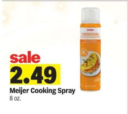Meijer Cooking Spray